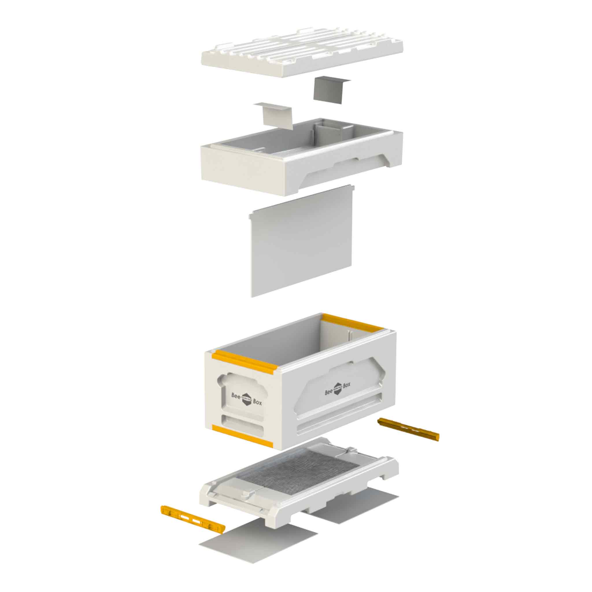 Paradise Honey NEW 6 Frame NUC/Queen Mating Hive with Feeder - Paradise Honey Hives 6 Frame Kits collection by Buzzbee Beekeeping Supplies