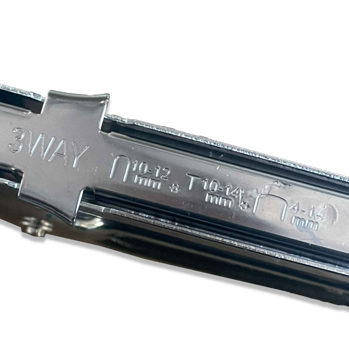 Heavy Duty Adjustable Stainless Steel Metal Staple Tacker Gun Silver/Black