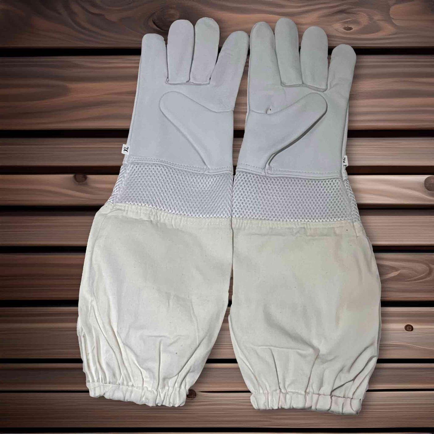 RhinoGuard Tough Airmesh Semi-ventilated Cow Hide with Touchscreen Gloves - Beekeeping Gloves collection by Buzzbee Beekeeping Supplies