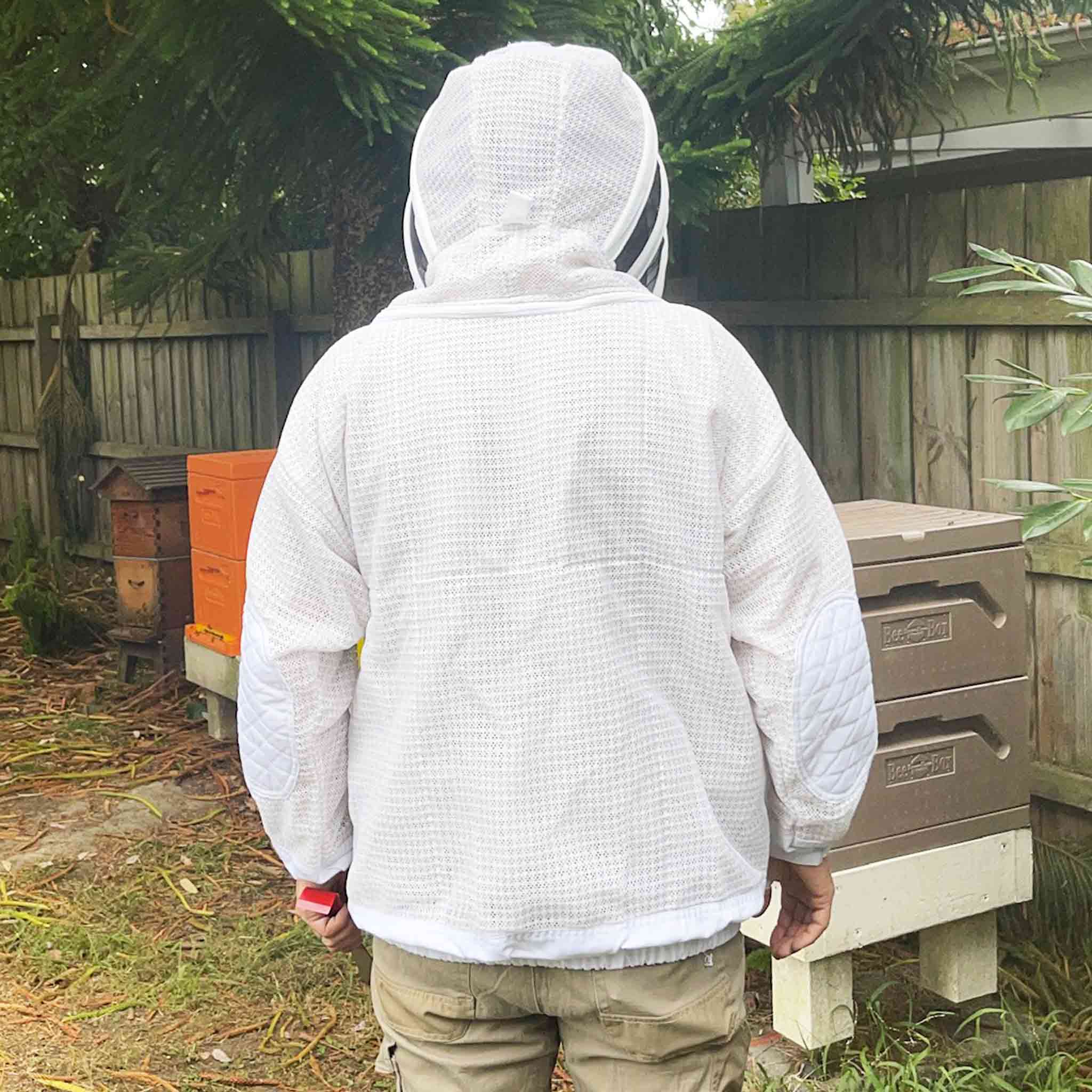 RhinoGuardMax (Cool White)- Maximum Protection Beekeeping Ventilated Jacket - Beekeeping Jackets collection by Buzzbee Beekeeping Supplies