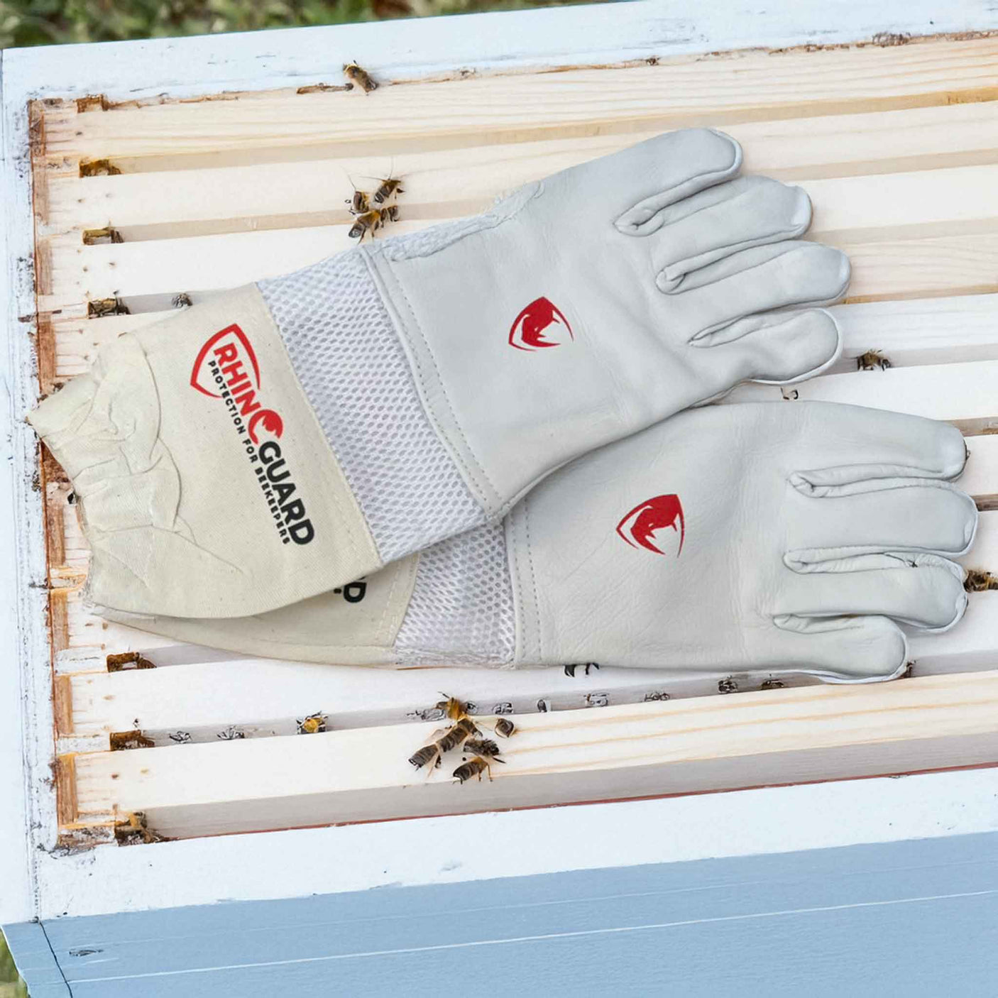 RhinoKids Air-mesh Semi-ventilated Cow Hide Gloves