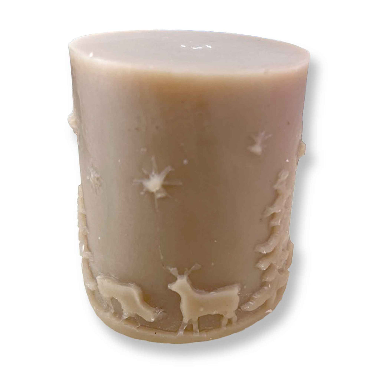 Decorative Beeswax candle mould with Christmas Scene around the outside - Wax Melters & Moulds collection by Buzzbee Beekeeping Supplies