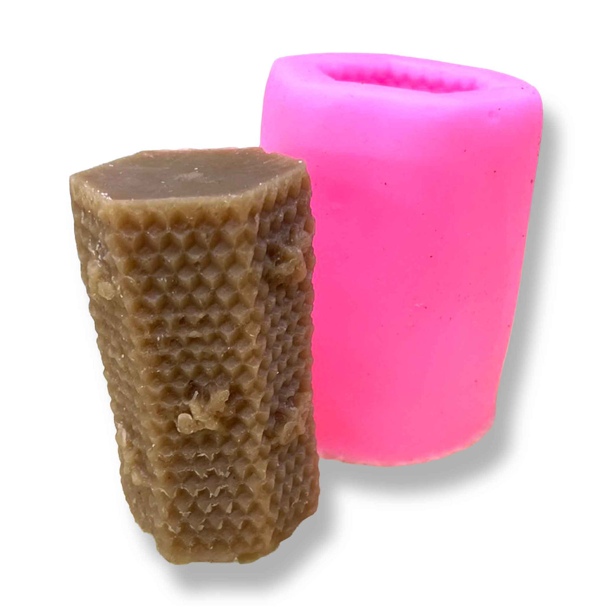 Hexagonal Beeswax Candle Silicon Mould with Comb background with Bee - Wax Melters & Moulds collection by Buzzbee Beekeeping Supplies