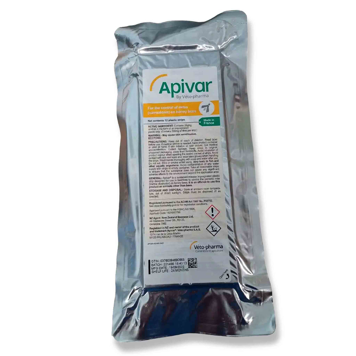 Apivar® Varroa Mite Treatment - Long-Acting Amitraz Control for Australian Beekeepers