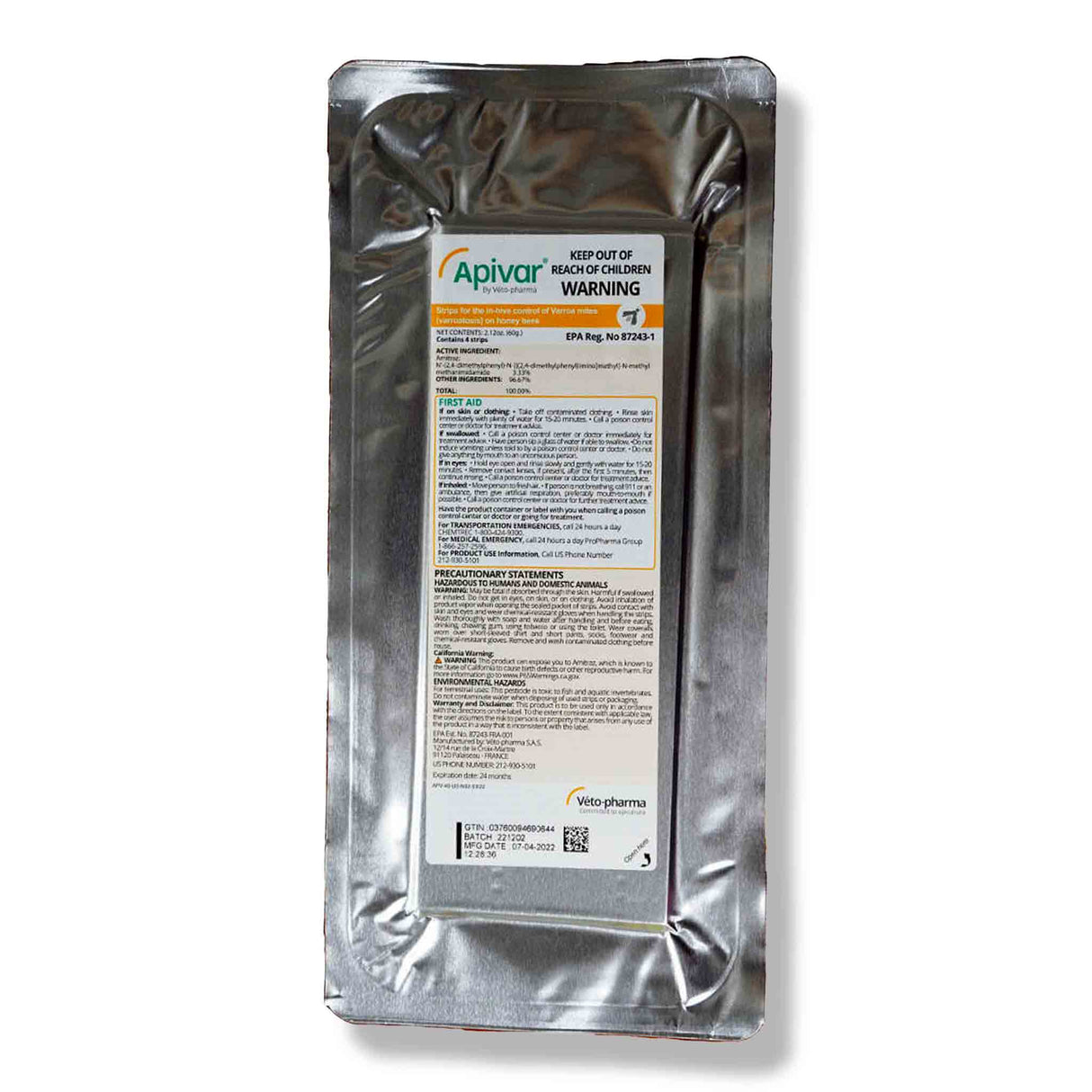 Apivar® Varroa Mite Treatment - Long-Acting Amitraz Control for Australian Beekeepers