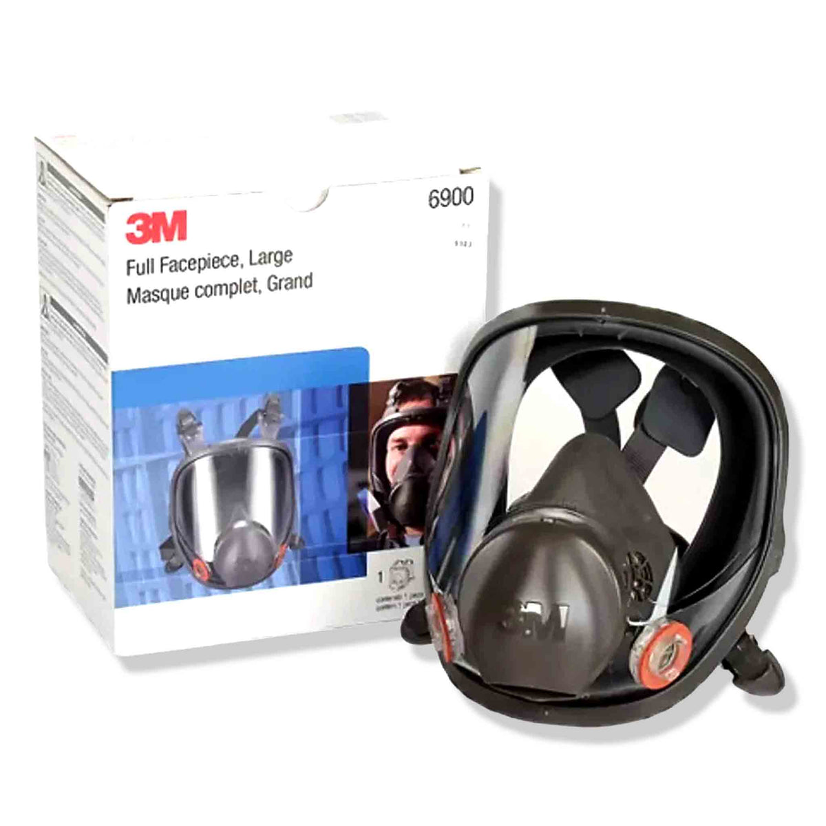 3M Full-Face Respirator 6000 Series Mask for Oxalic Acid Protection (Mask Only)