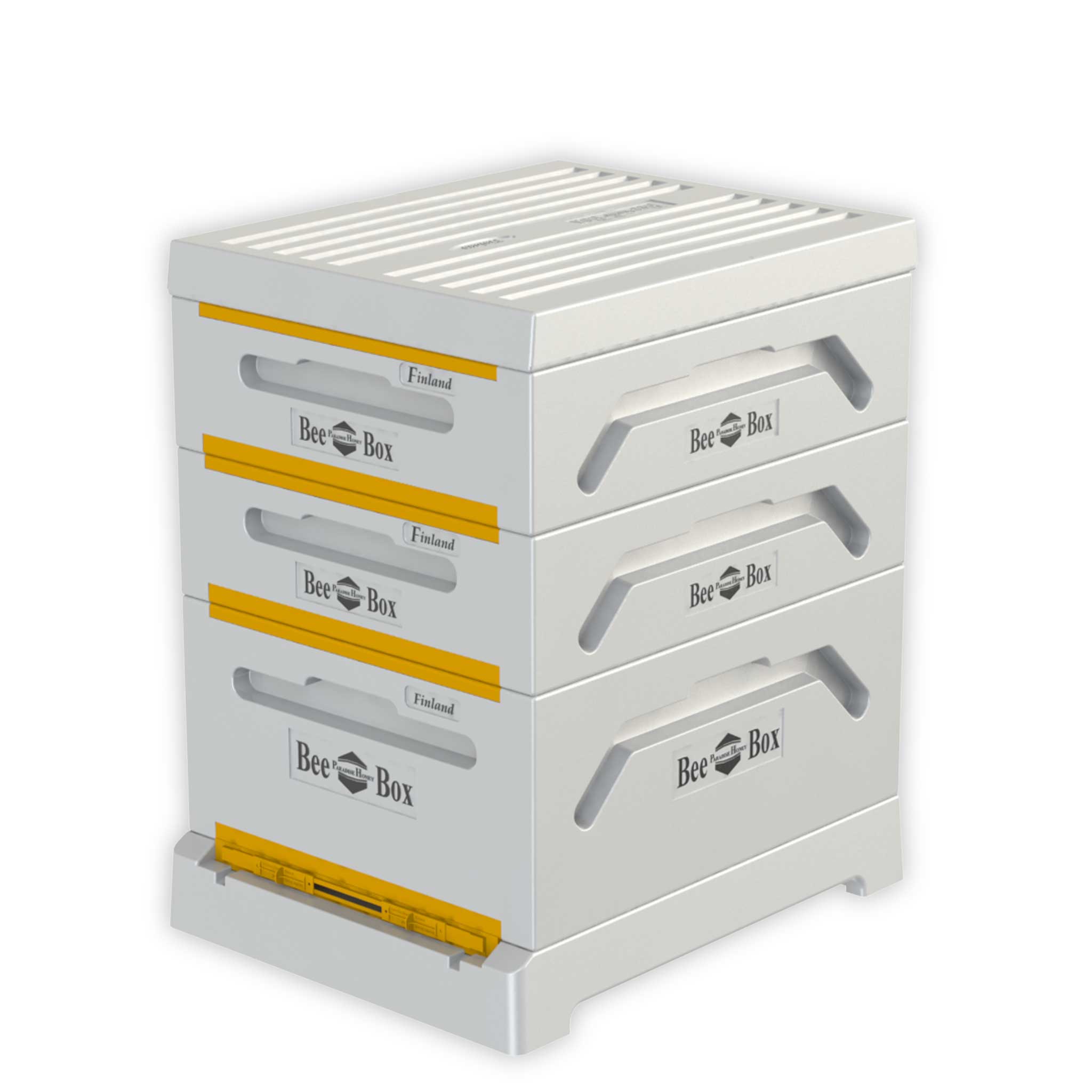 Paradise Honey 10 Frame Polystyrene Langstroth Hive with a Full Deep Boxes and 2 Ideal Boxes - Hives collection by Buzzbee Beekeeping Supplies