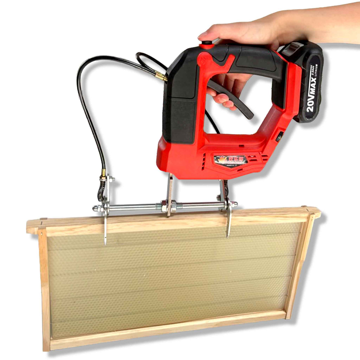 Beehive Electric Frame Shaker with Rechargeable Battery & Charger