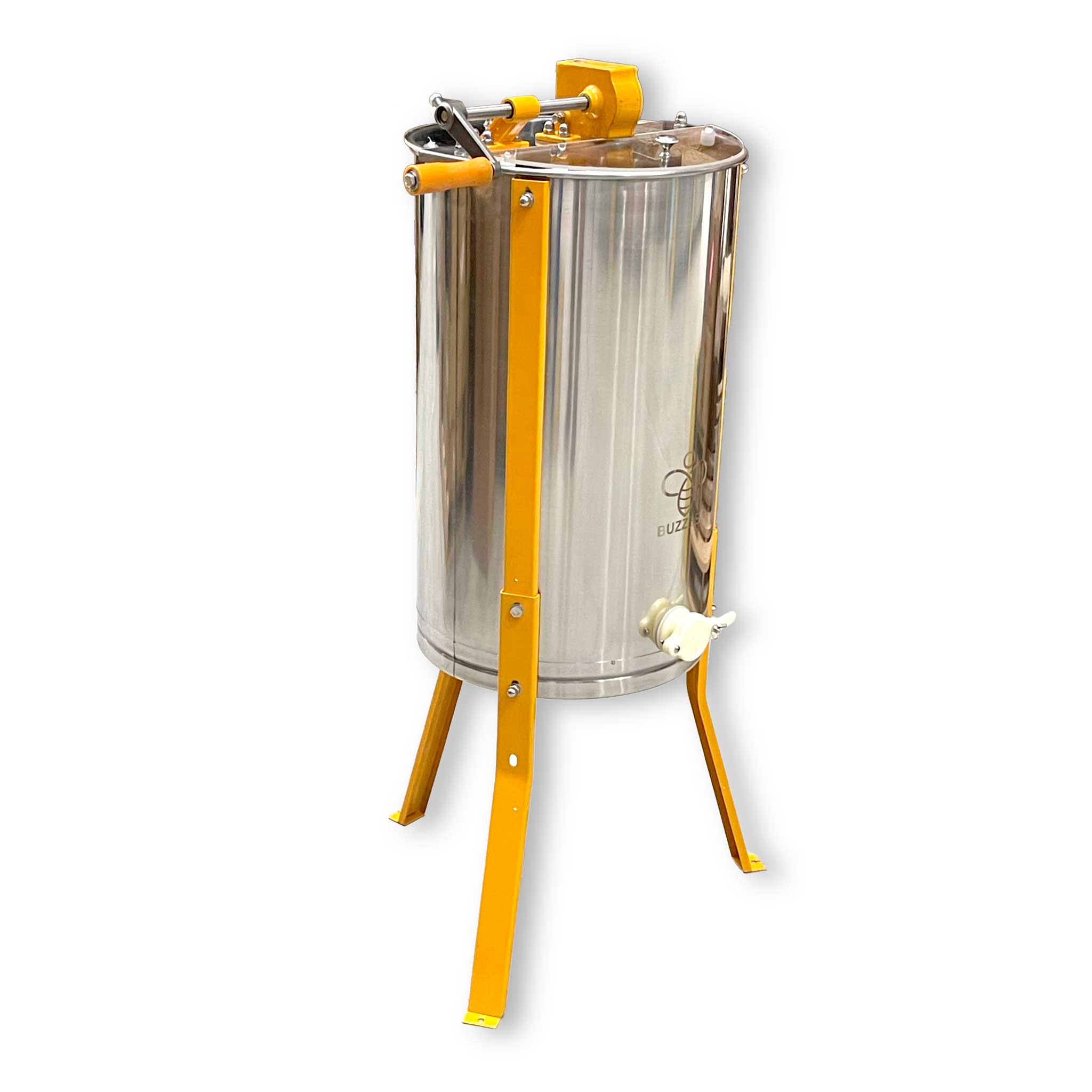Buzzbee 2 Frame Manual Stainless Steel Honey Extractor with Emergency Break System - Honey Extractor collection by Buzzbee Beekeeping Supplies