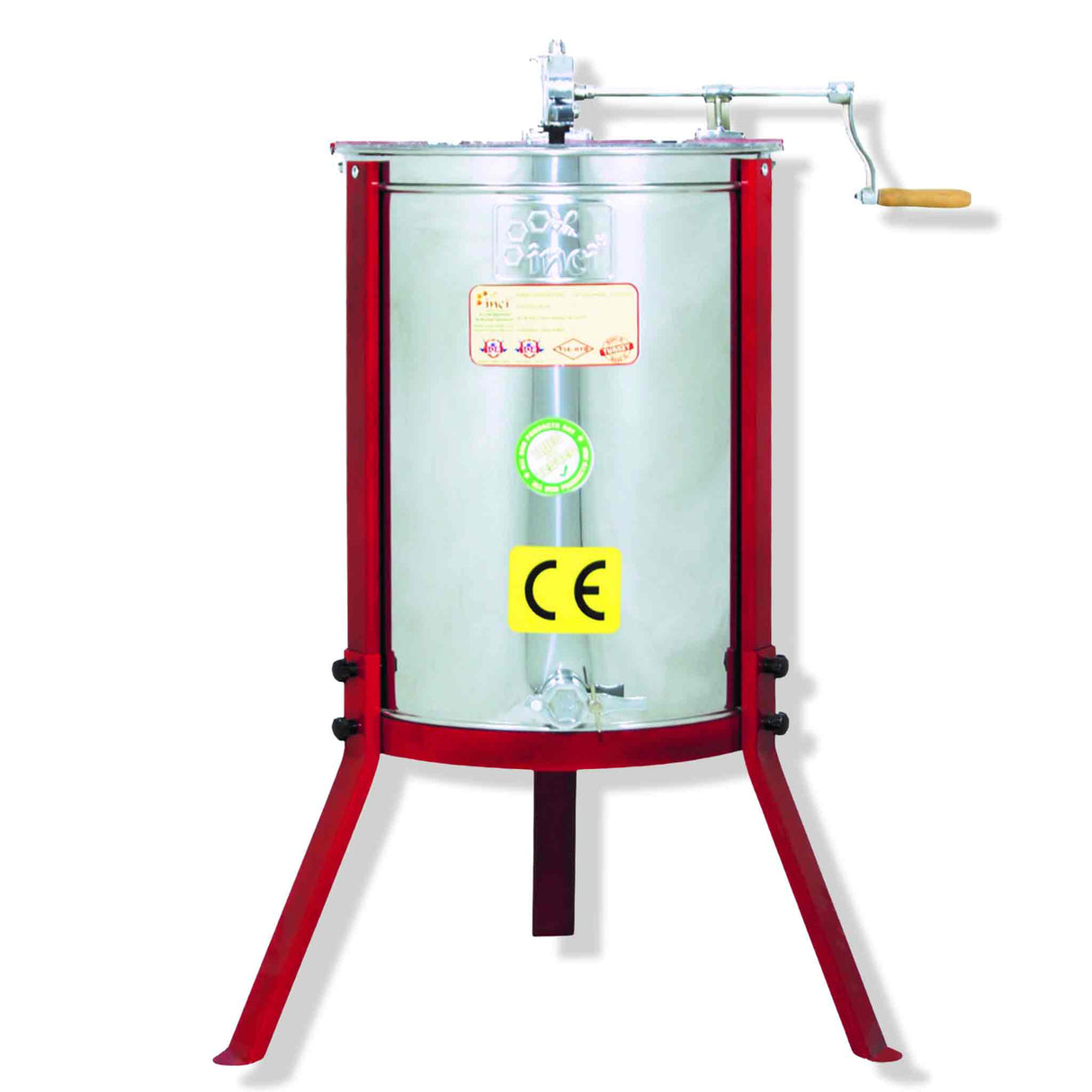 Inci Aricilik 4 Frame Manual Stainless Steel Honey Extractor