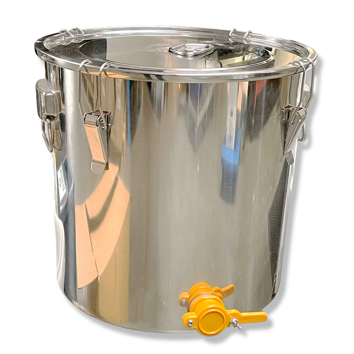 Honey 50L Stainless-Steel Storage Tank with Large Honey Gate Tap and Lid