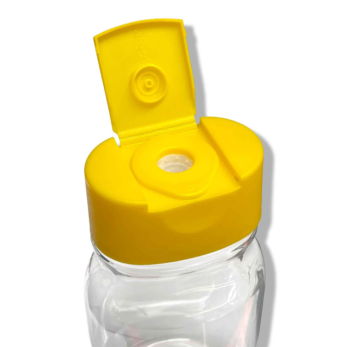 Squeeze Honey Jar Clear PET Plastic 500g/350ml with Rubber Non-Drip Nipple