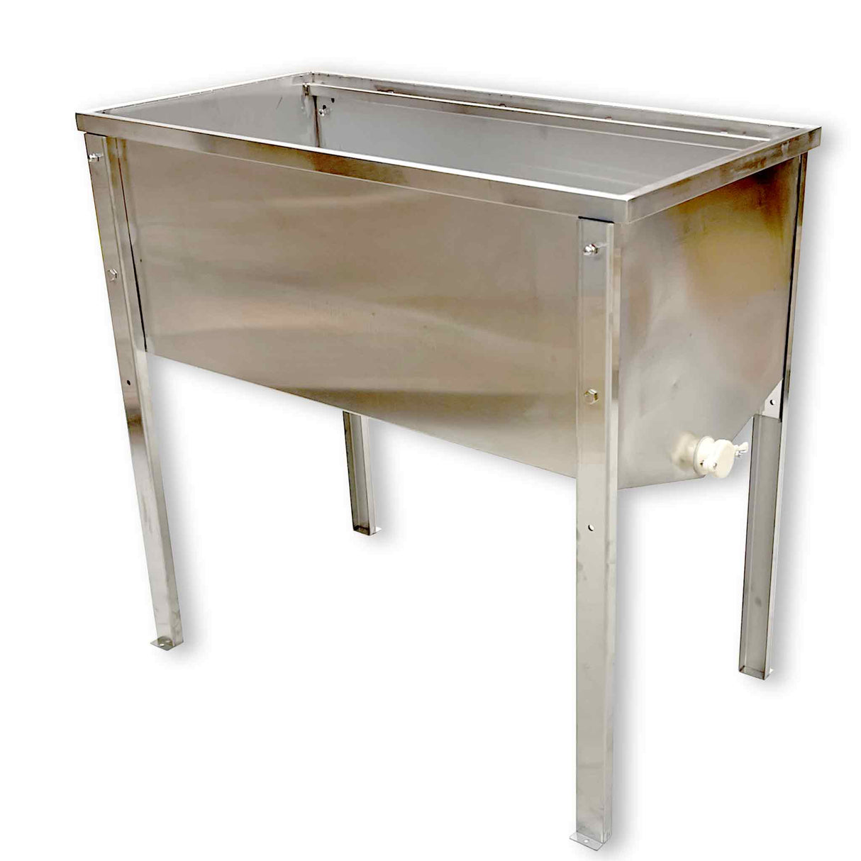 Honey Uncapping Table with Stainless-steel Uncapping Tray and Strainer - collection by Buzzbee Beekeeping Supplies