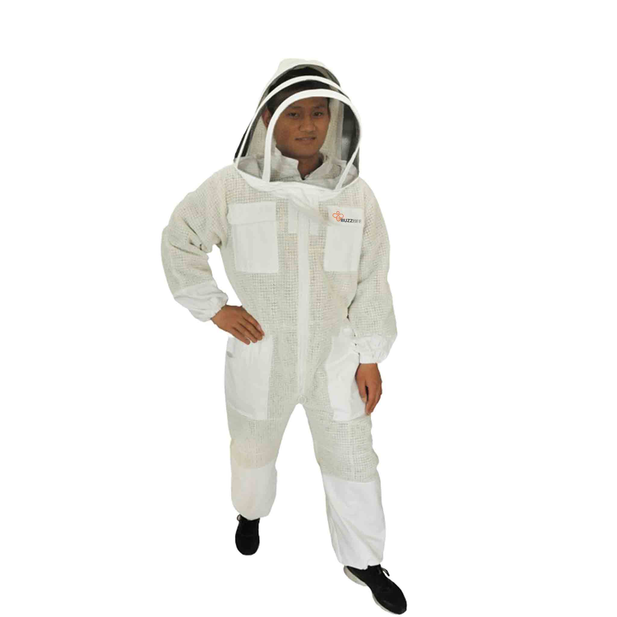 Beekeeping Ventilated Suit and Zipped Accordion Beekeeping Hood - Clothing collection by Buzzbee Beekeeping Supplies