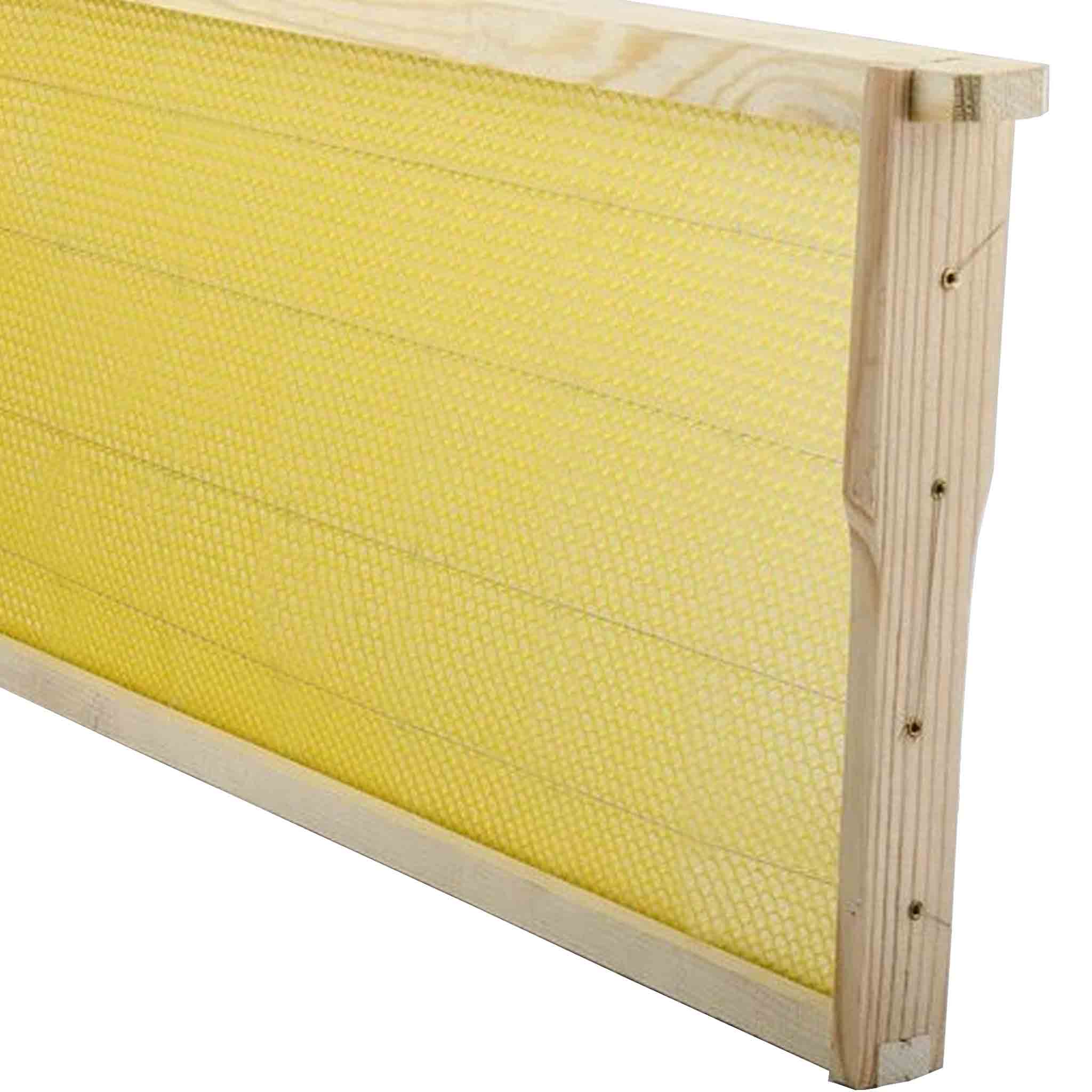 Wooden Frames assembled with Wire and Australian Bees Wax Foundation - Hive Parts collection by Buzzbee Beekeeping Supplies