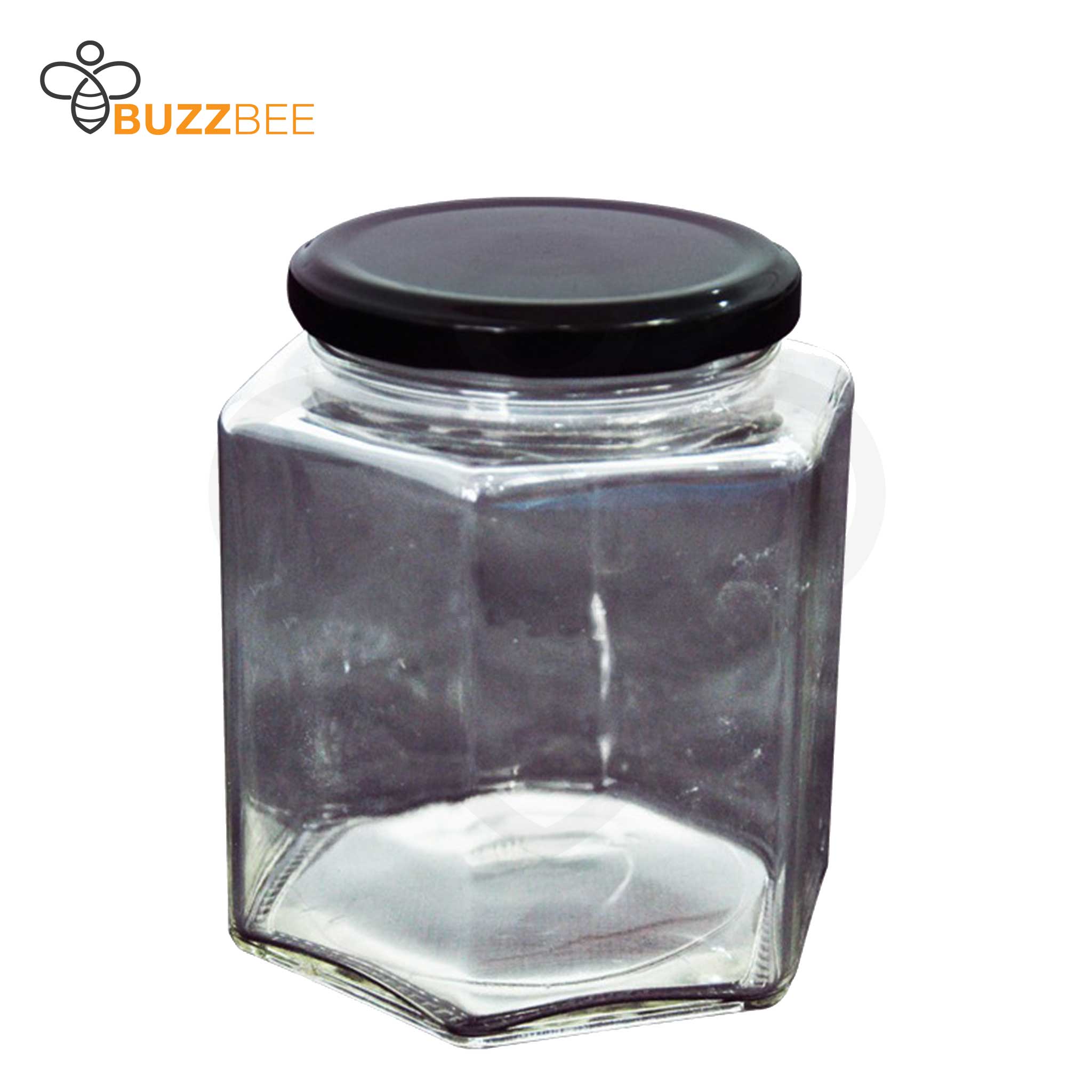 Honey Hexagonal Jar - 730ml (45 Pack) - Processing collection by Buzzbee Beekeeping Supplies