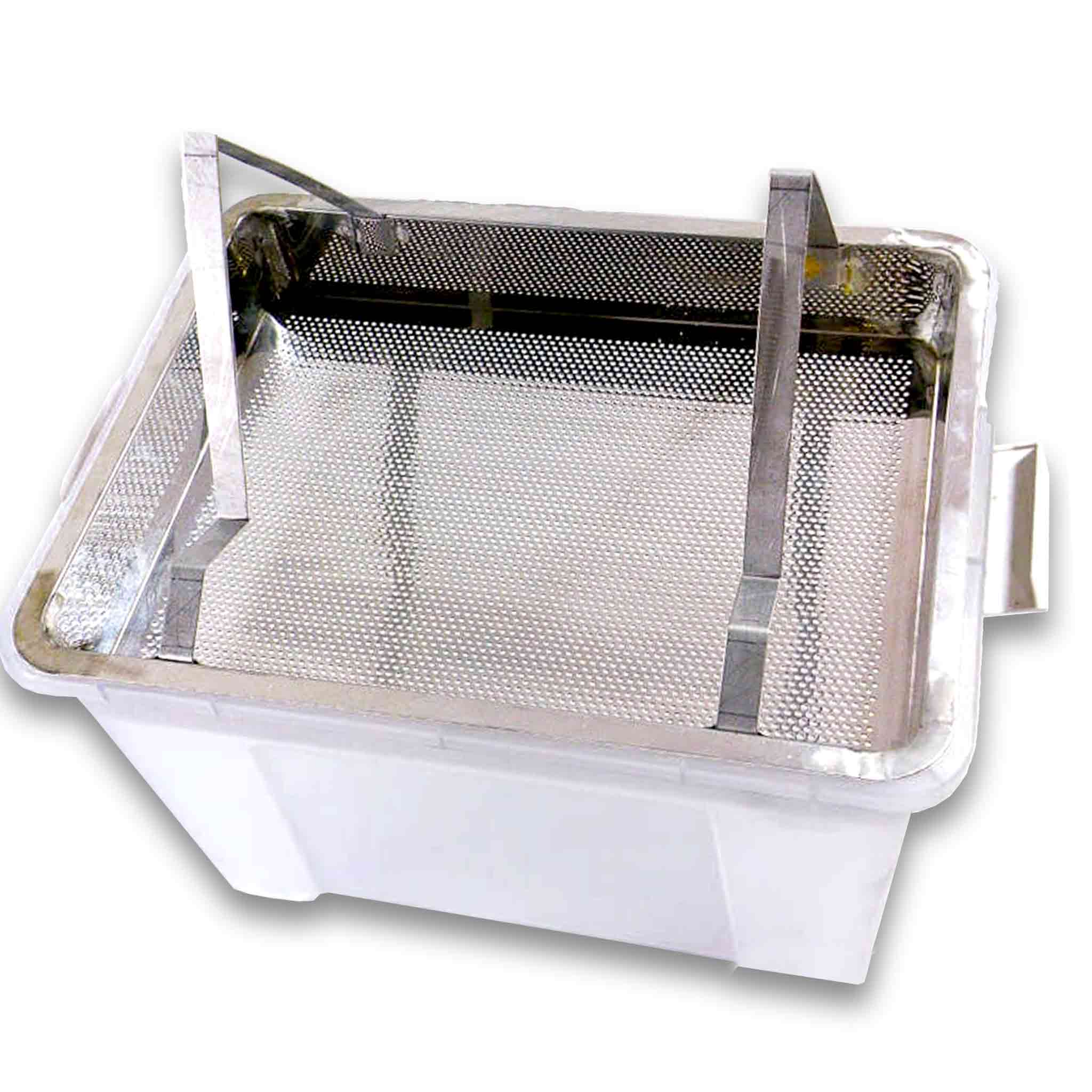 Beekeeping Uncapping Tray for the Removal of Cappings including Drip Tray - Tools collection by Buzzbee Beekeeping Supplies