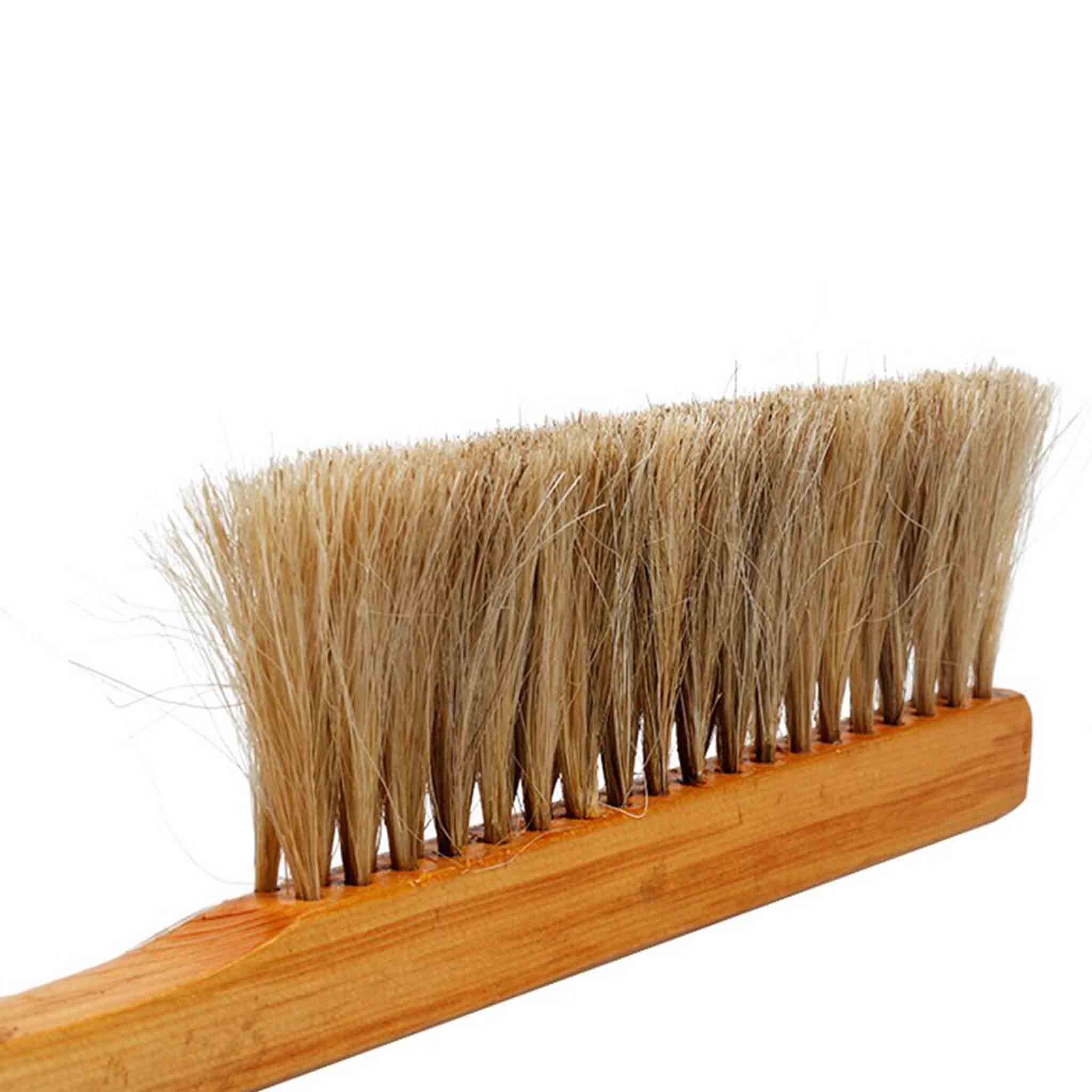 Bee Brush with Triple Bristle and Straight Wooden Handle - Tools collection by Buzzbee Beekeeping Supplies