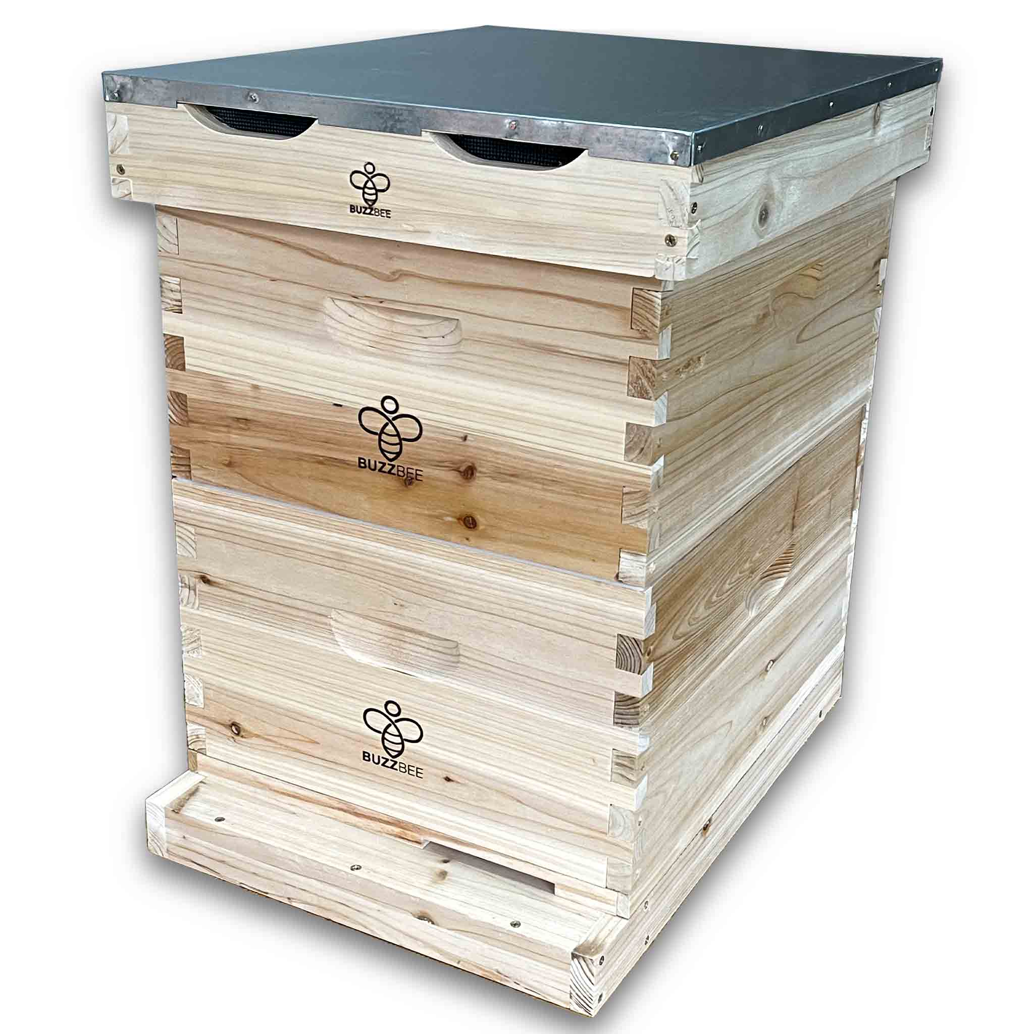 Langstroth 8 and 10 Frame Double Full Depth Super Box Beehive from Buzzbee Beekeeping