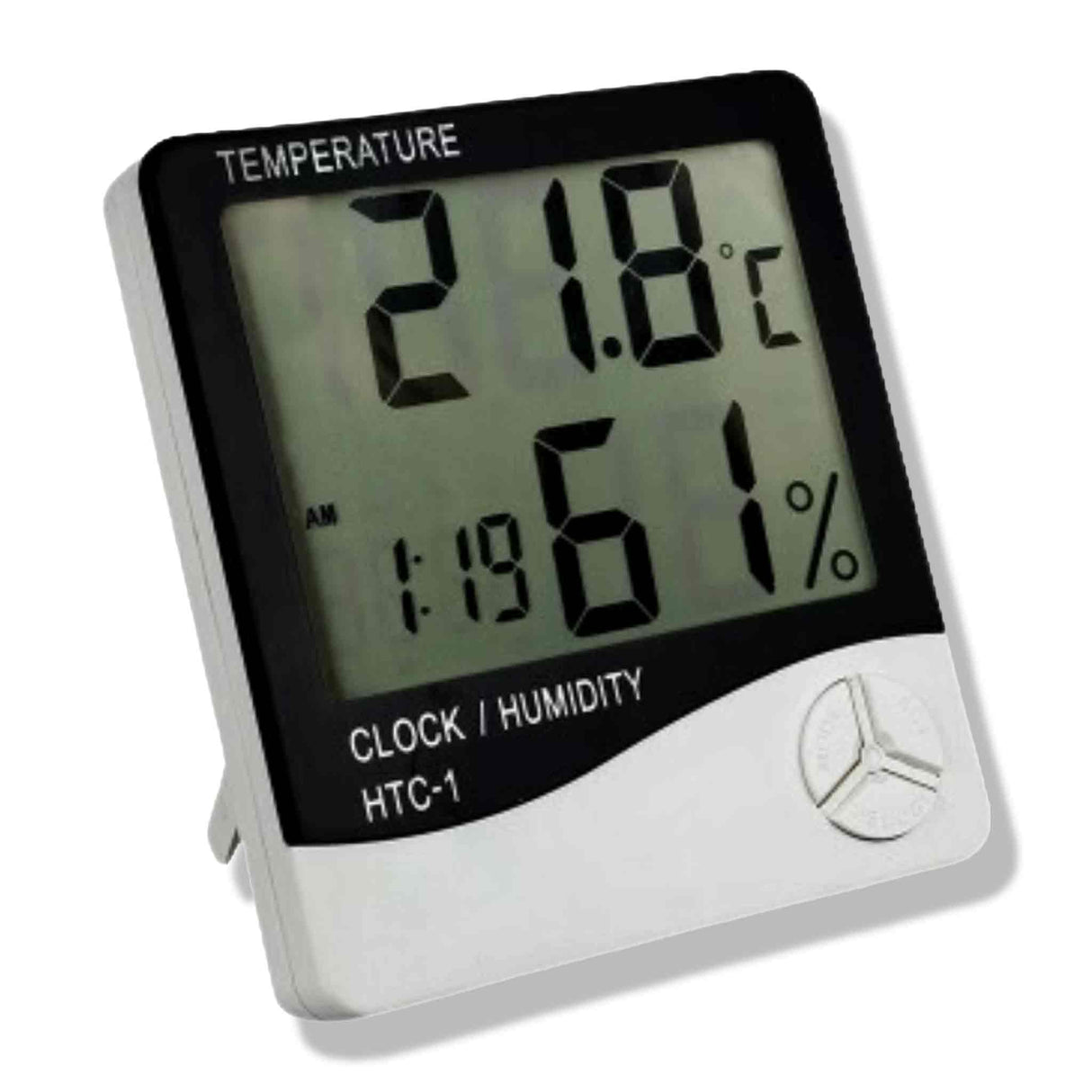 Digital Indoor Thermometer Hygrometer Room Temp Humidity Meter Clock