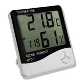 Digital Indoor Thermometer Hygrometer Room Temp Humidity Meter Clock