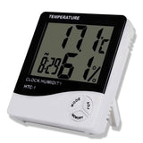 Digital Indoor Thermometer Hygrometer Room Temp Humidity Meter Clock