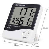 Digital Indoor Thermometer Hygrometer Room Temp Humidity Meter Clock