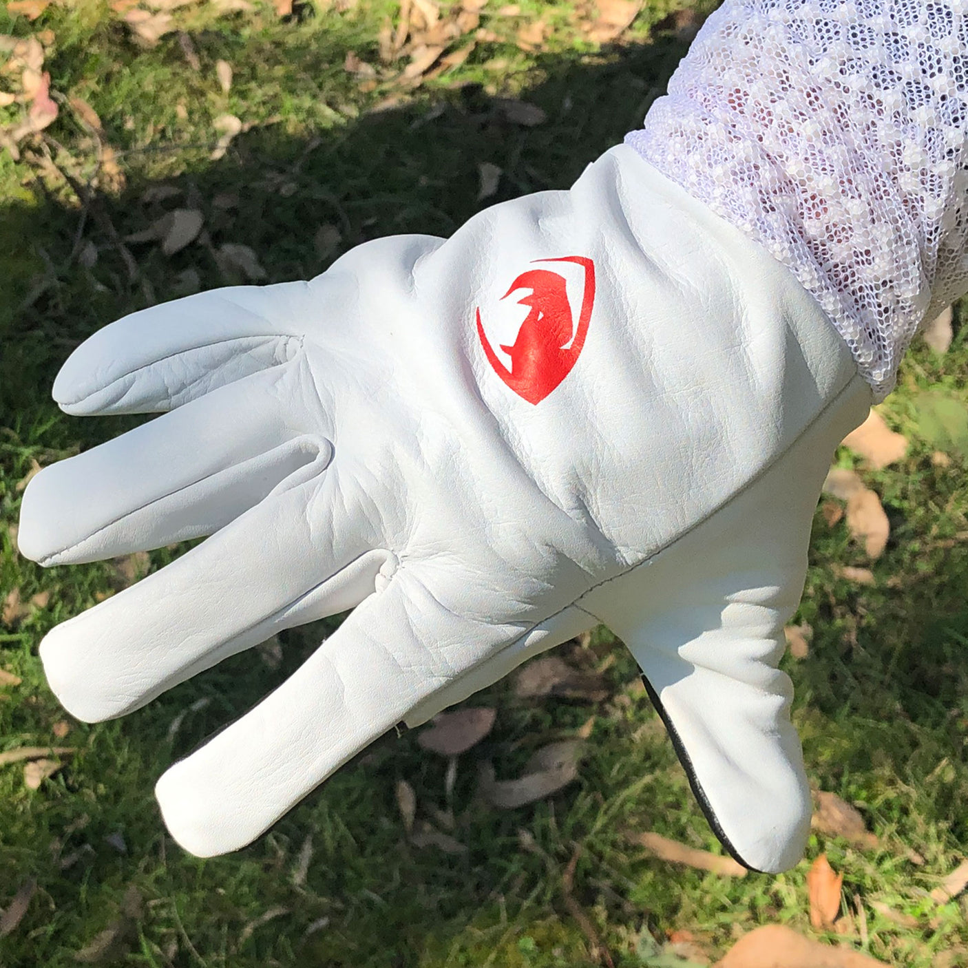 RhinoGuard Triple-Mesh Ventilated with Cow Hide with Touchscreen Gloves