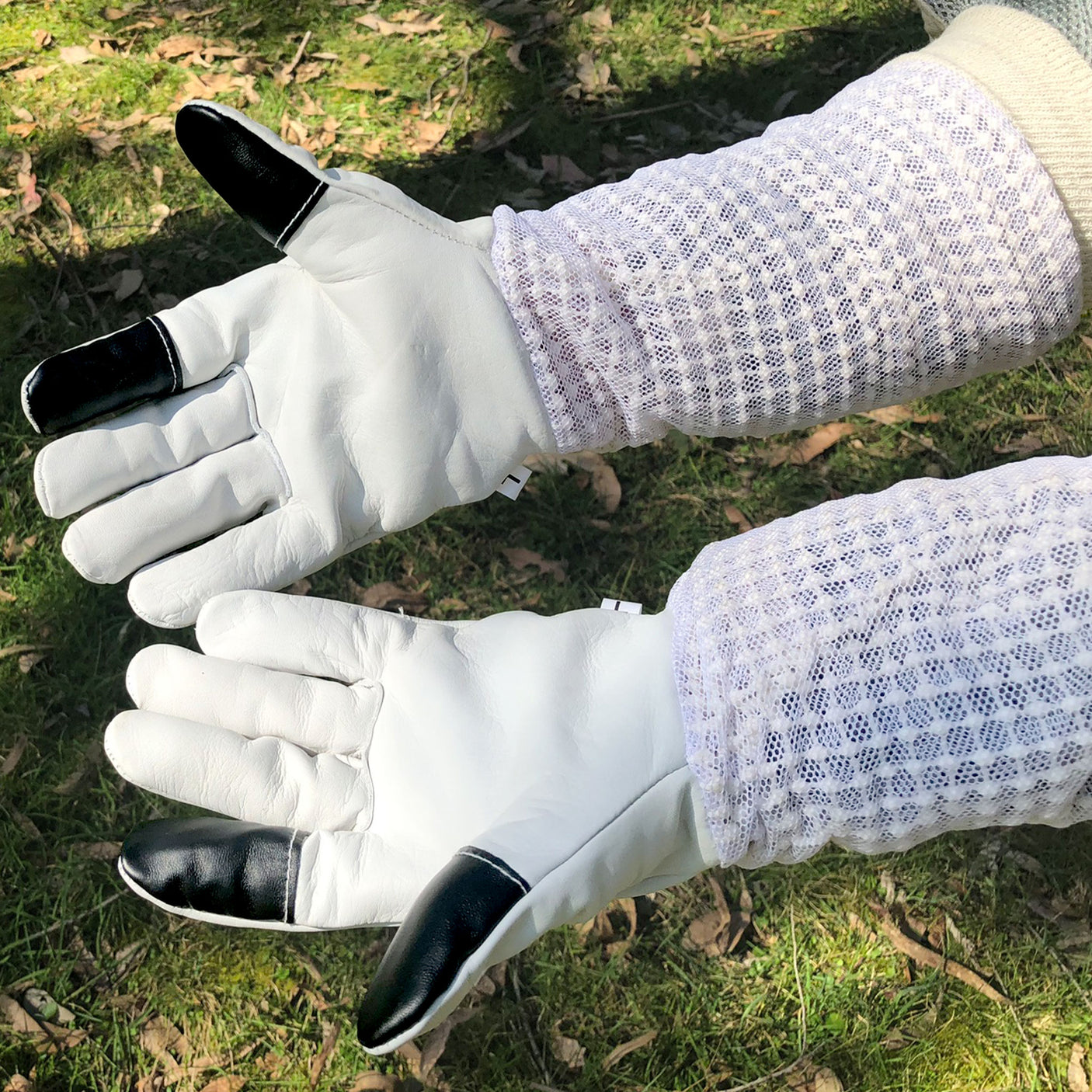 RhinoGuard Triple-Mesh Ventilated with Cow Hide with Touchscreen Gloves