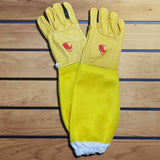 RhinoGuard Tough Full Airmesh Ventilated Arm and Cow Hide Hand with Touchscreen Gloves