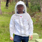 RhinoGuardMax (Cool White)- Maximum Protection Beekeeping Ventilated Jacket