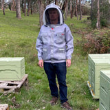 RhinoGuardPro (Cool Grey)- Ultimate Beekeeping Ventilated Jacket