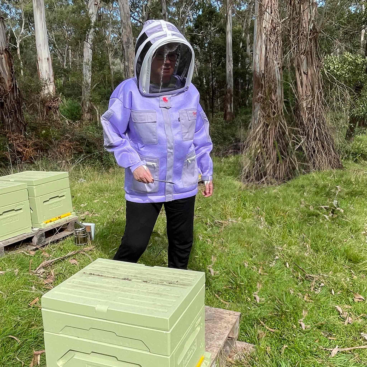 RhinoGuardPro (Lavender)- Ultimate Protection Beekeeping Ventilated Jacket