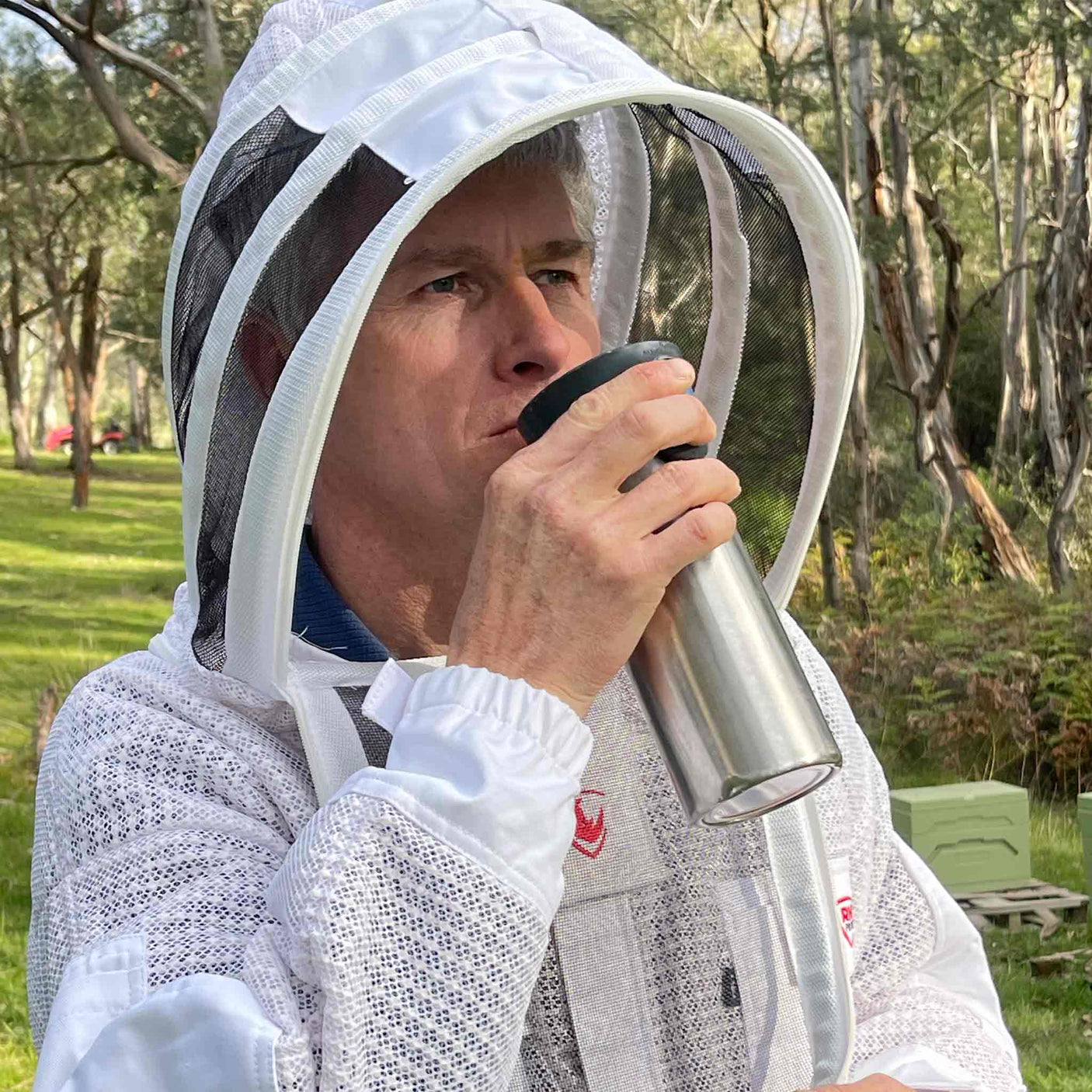 RhinoGuardMax (Cool White)- Maximum Protection Beekeeping Ventilated Suit