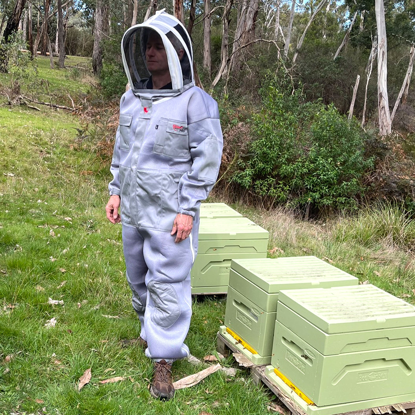 RhinoGuardPro (Cool Grey)- Ultimate Beekeeping Ventilated Suit