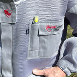 RhinoGuardPro (Cool Grey)- Ultimate Beekeeping Ventilated Jacket