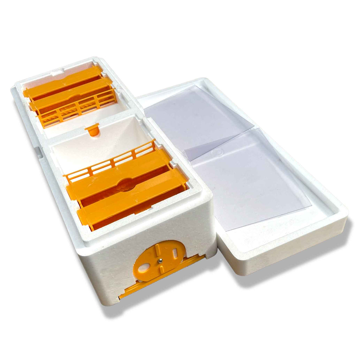 Double Entrance, Twin Zone, Queen Bee Mating NUC with Feeders