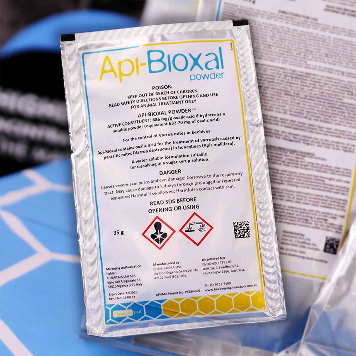 Api-Bioxal (Oxalic Acid) Hive Powder for Varroa Treatments