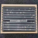 Queen Bee Isolation Cage embedded within Frame Comb for Forcing Brood Breaks