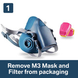 3M Cartridge for Respirator Masks to protect against Oxalic Acid Fumes - 60923 model