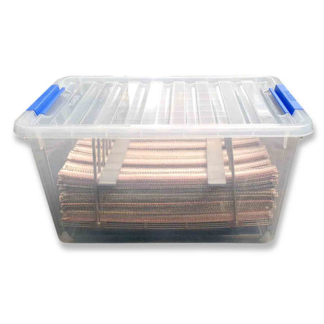 Soak Tub including Drainer Grate for Craft Strips with Clip on Lid - Varroa Treatments collection by Buzzbee Beekeeping Supplies