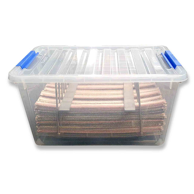 Soak Tub including Drainer Grate for Craft Strips with Clip on Lid - Varroa Treatments collection by Buzzbee Beekeeping Supplies