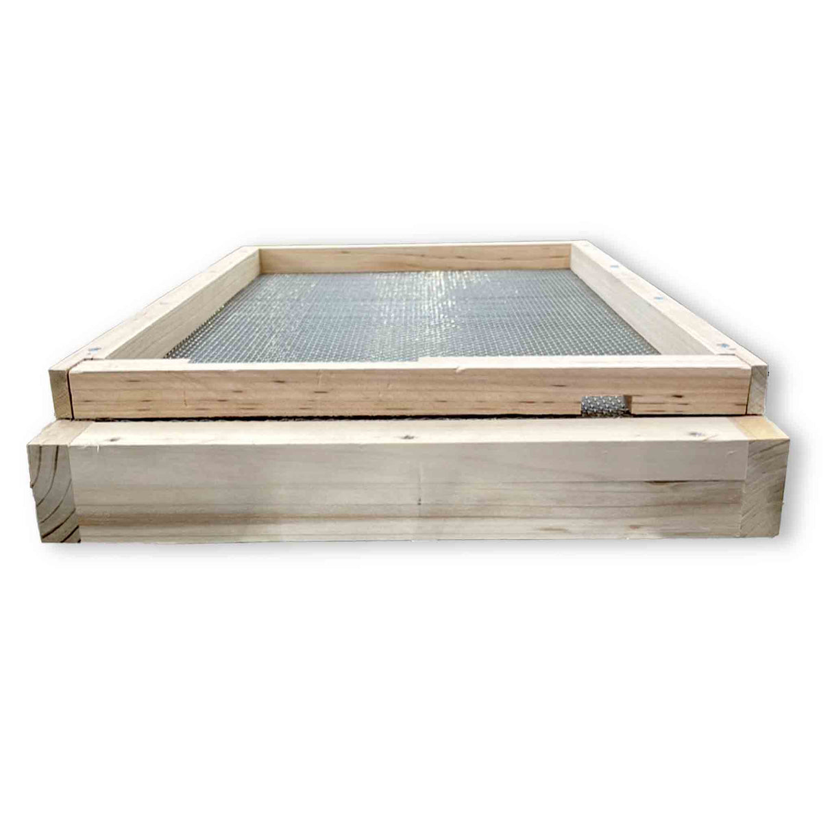 Screened Ventilation Bottom Board with Metal Pest Control Draw Tray - Floors collection by Buzzbee Beekeeping Supplies