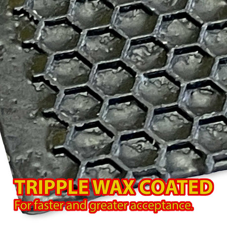 Triple Wax Coated Black Full Depth Plastic Foundation - Hive Parts collection by Buzzbee Beekeeping Supplies