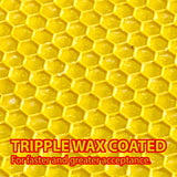 Triple Wax Coated Yellow Full Depth Plastic Foundation - Hive Parts collection by Buzzbee Beekeeping Supplies