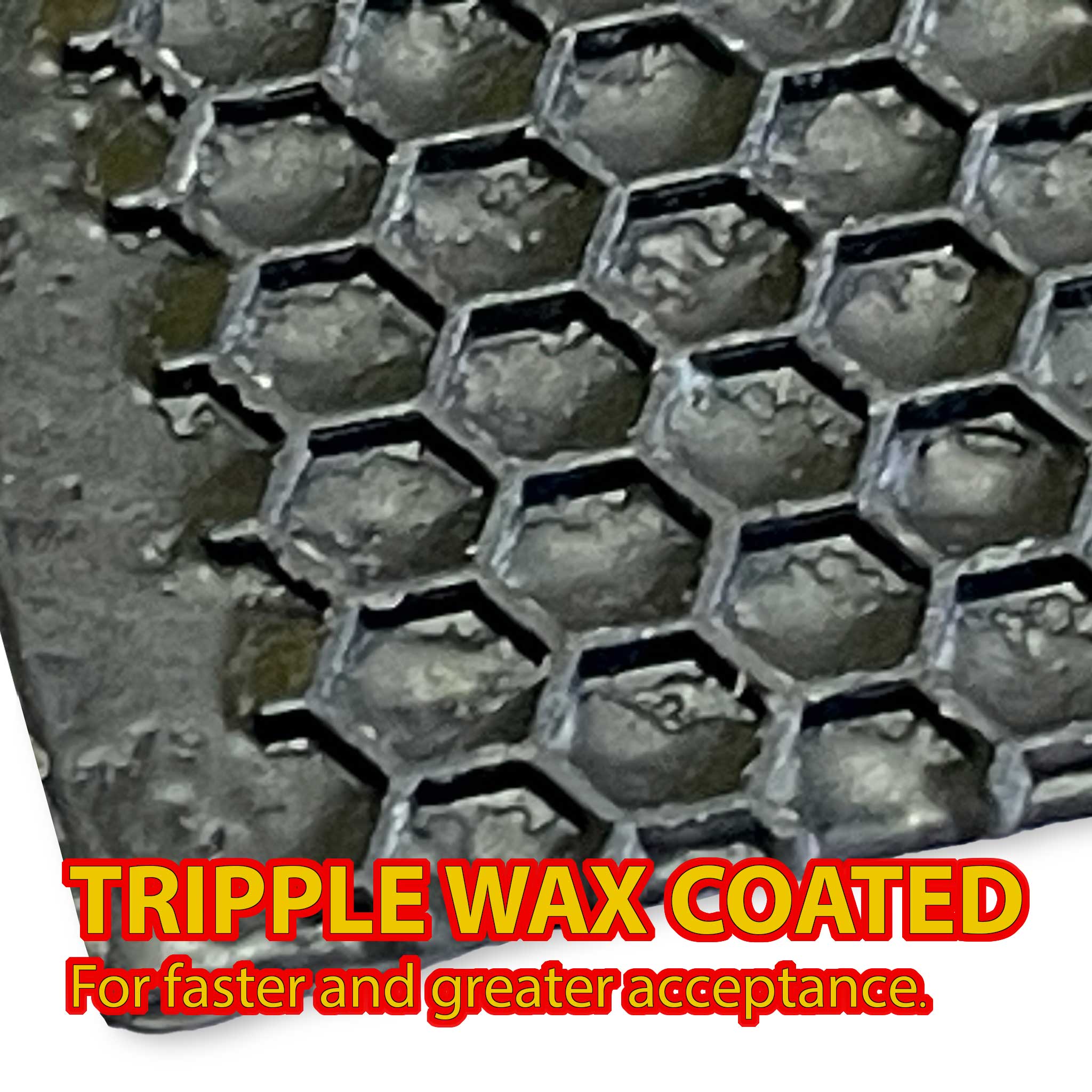 Triple Wax Coated Black Ideal Size Plastic Foundation - Hive Parts collection by Buzzbee Beekeeping Supplies