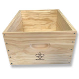 10 Frame Commercial Buzzbee Full Deep, Pine Super Box (Bulk Pack)