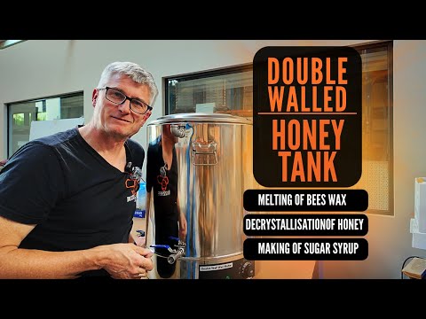 New Double Walled Heated Temperature Controlled Honey/Wax Melter Tank with Large Internal Filter