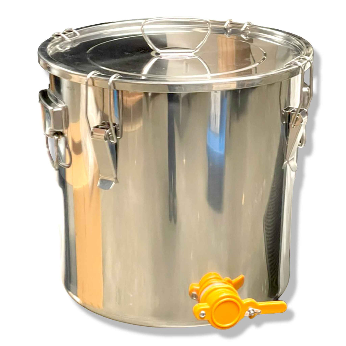 30L (6⅗ Gallon) Stainless-Steel Honey Storage Tank with Large Gate Tap and Lid