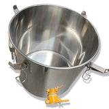 30L (6⅗ Gallon) Stainless-Steel Honey Storage Tank with Large Gate Tap and Lid